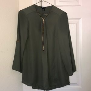 Rue 21 olive green blouse